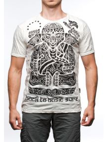 Tattoo Ganesh WhiteМужские футболки для йоги